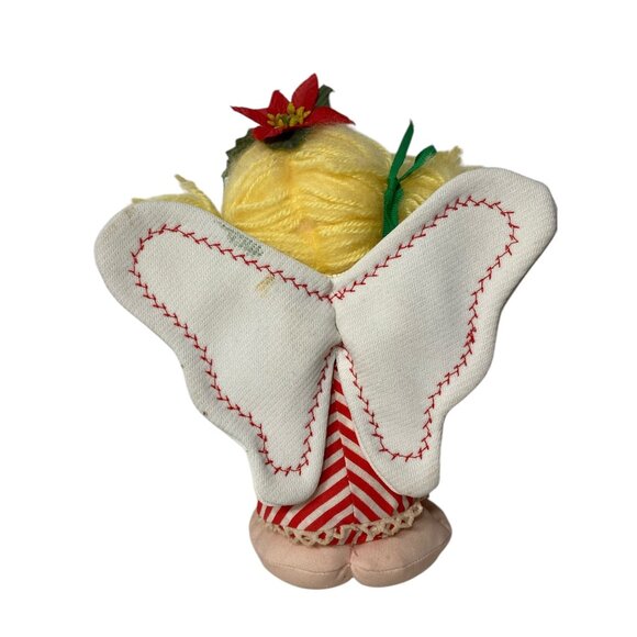 Vintage Christmas Angel Dolls Band Trumpets Horn Nostalgia set 3 handmade soft - Picture 10 of 14